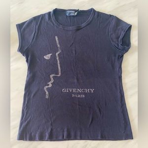 70’s Givenchy Face Graphic Black T-Shirt